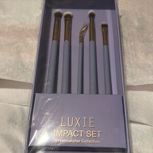 NIB Luxie Dreamcatcher Impact Eye Makeup Brush Set 5 piece
